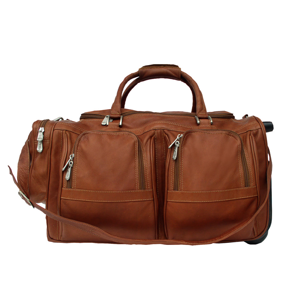 DUFFEL WITH POCKETS ON WHEELS