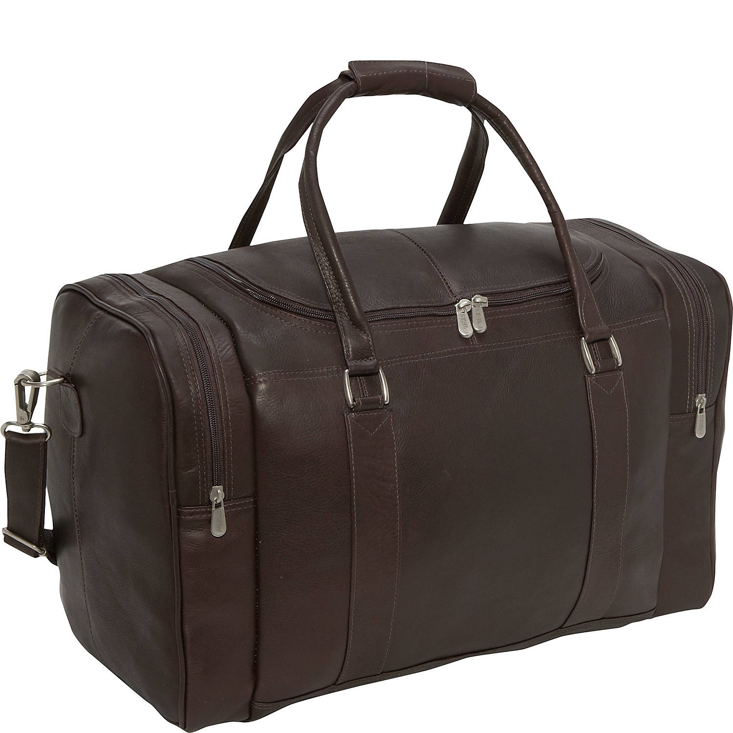 Piel Leather Gym Bag - Saddle