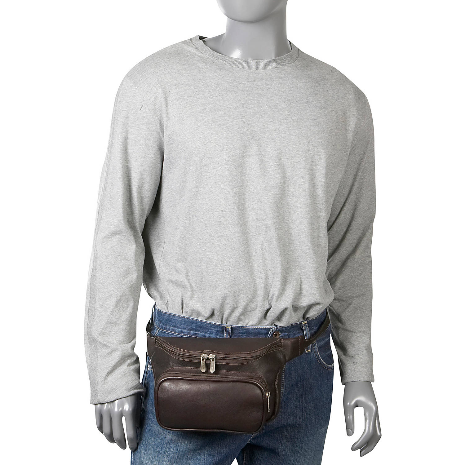 Leather Large Classic Waist online Bag for Women Men