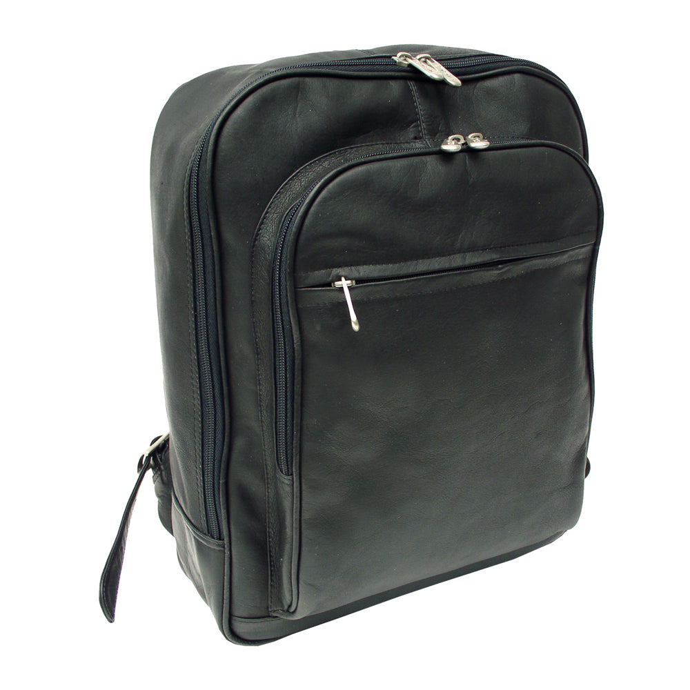 computer backpack leather FRONT POCKET COMPUTER BACKPACK – Piel Leather