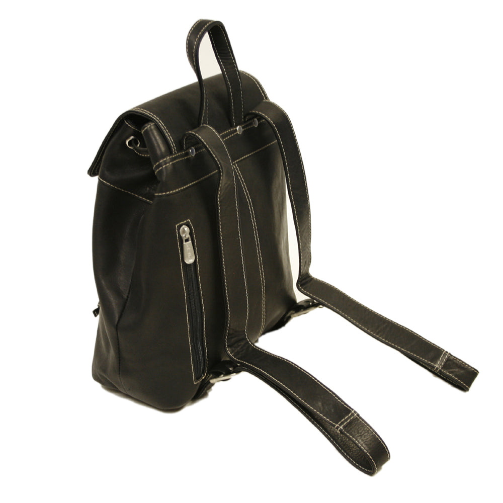 TOP FLAP DRAWSTRING BACKPACK – Piel Leather