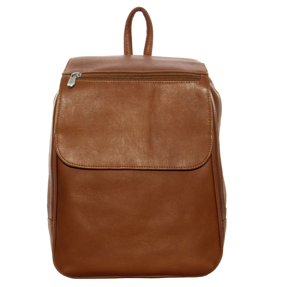 brown faux leather backpack top flap FLAP-OVER TABLET BACKPACK – Piel Leather