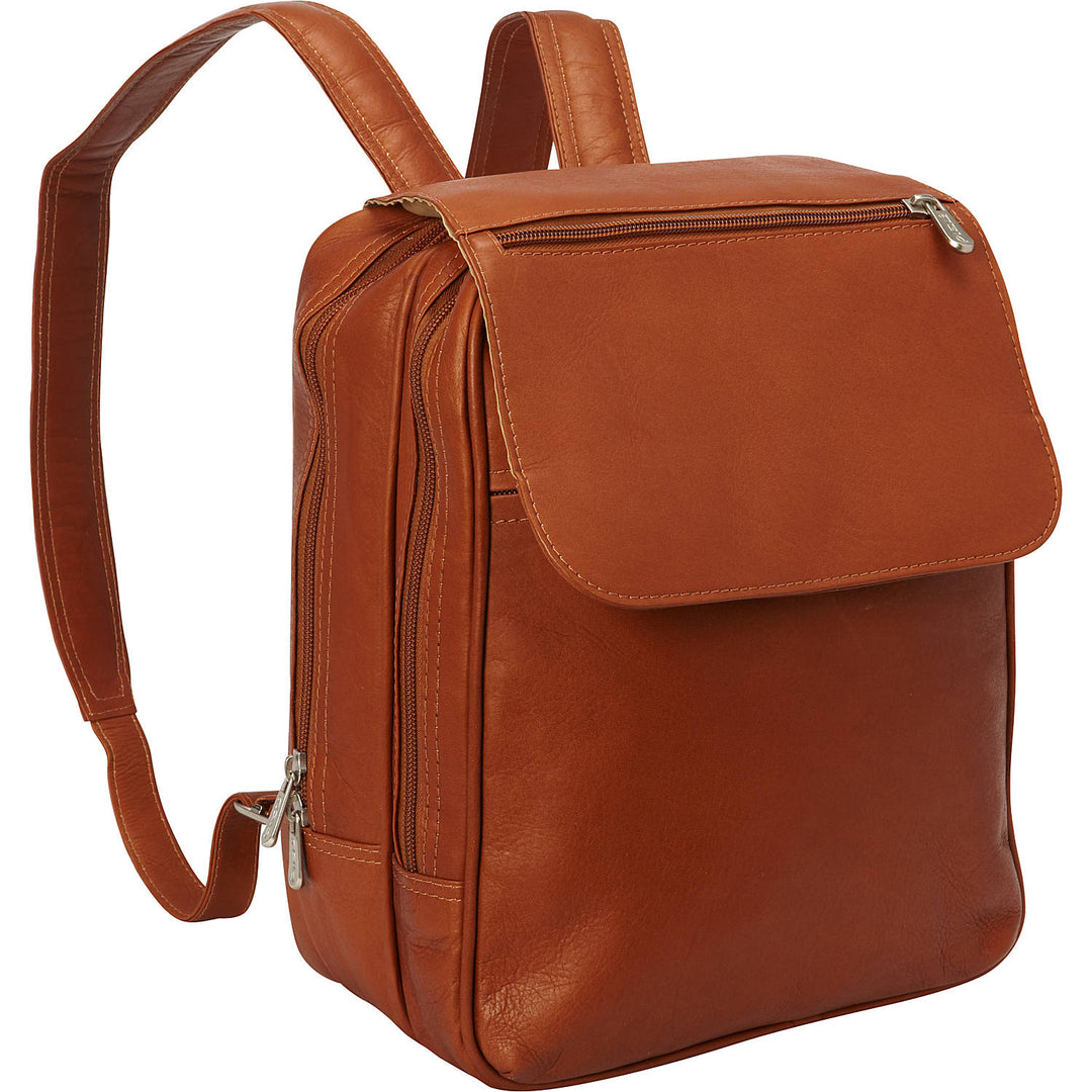 buy online leather backpack padded FLAP-OVER TABLET BACKPACK – Piel Leather