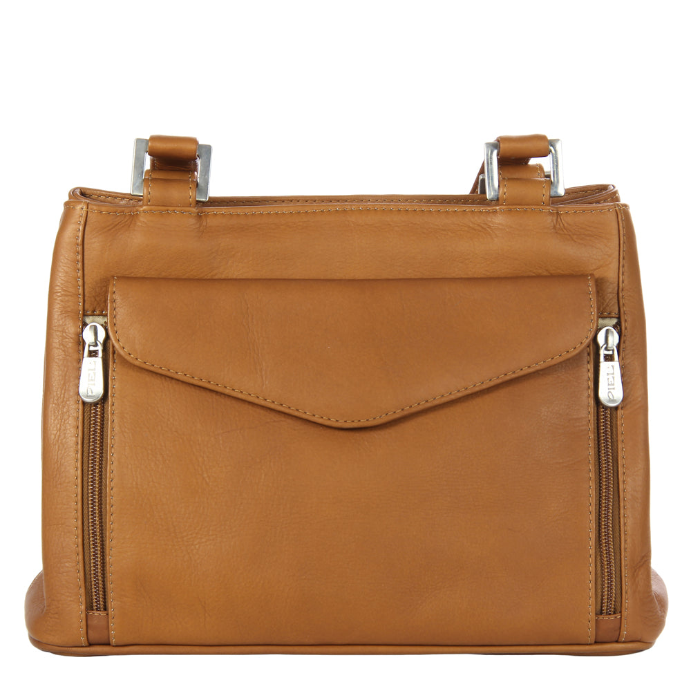 DOUBLE COMPARTMENT SHOULDER BAG – Piel Leather