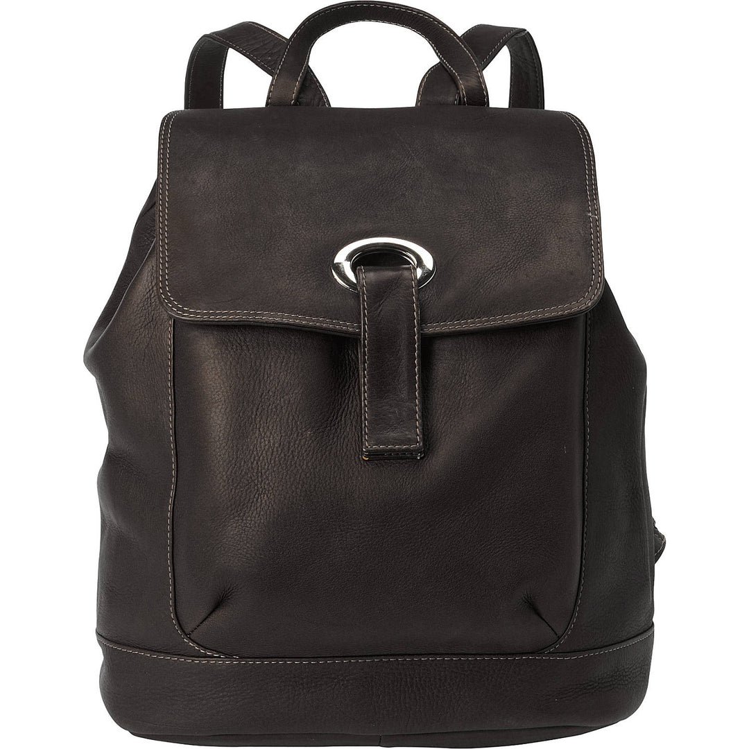 cole haan black leather backpack LARGE OVAL LOOP BACKPACK – Piel Leather