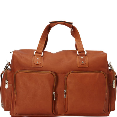 Piel Leather 2022 Leather Duffel Bag On Wheels — Bag and Baggage