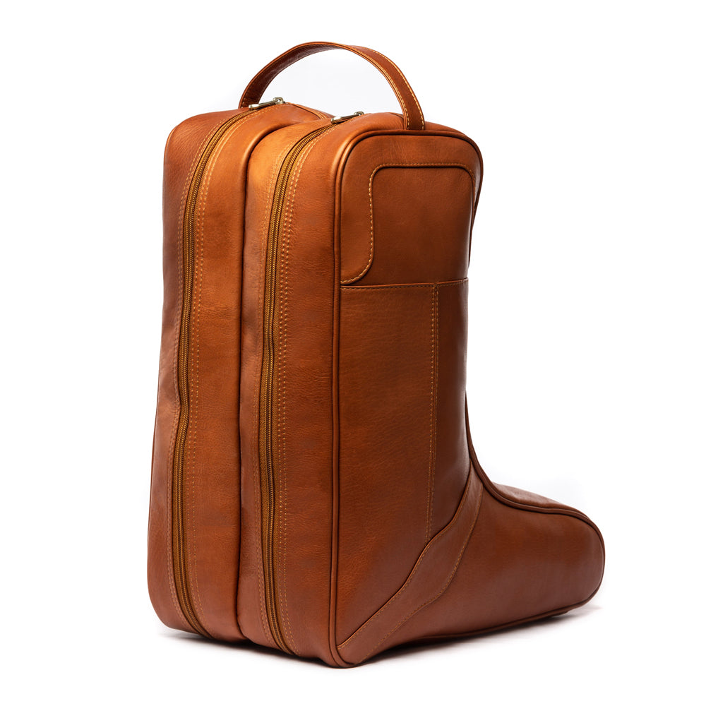 backpack with leather boot BOOT BAG
