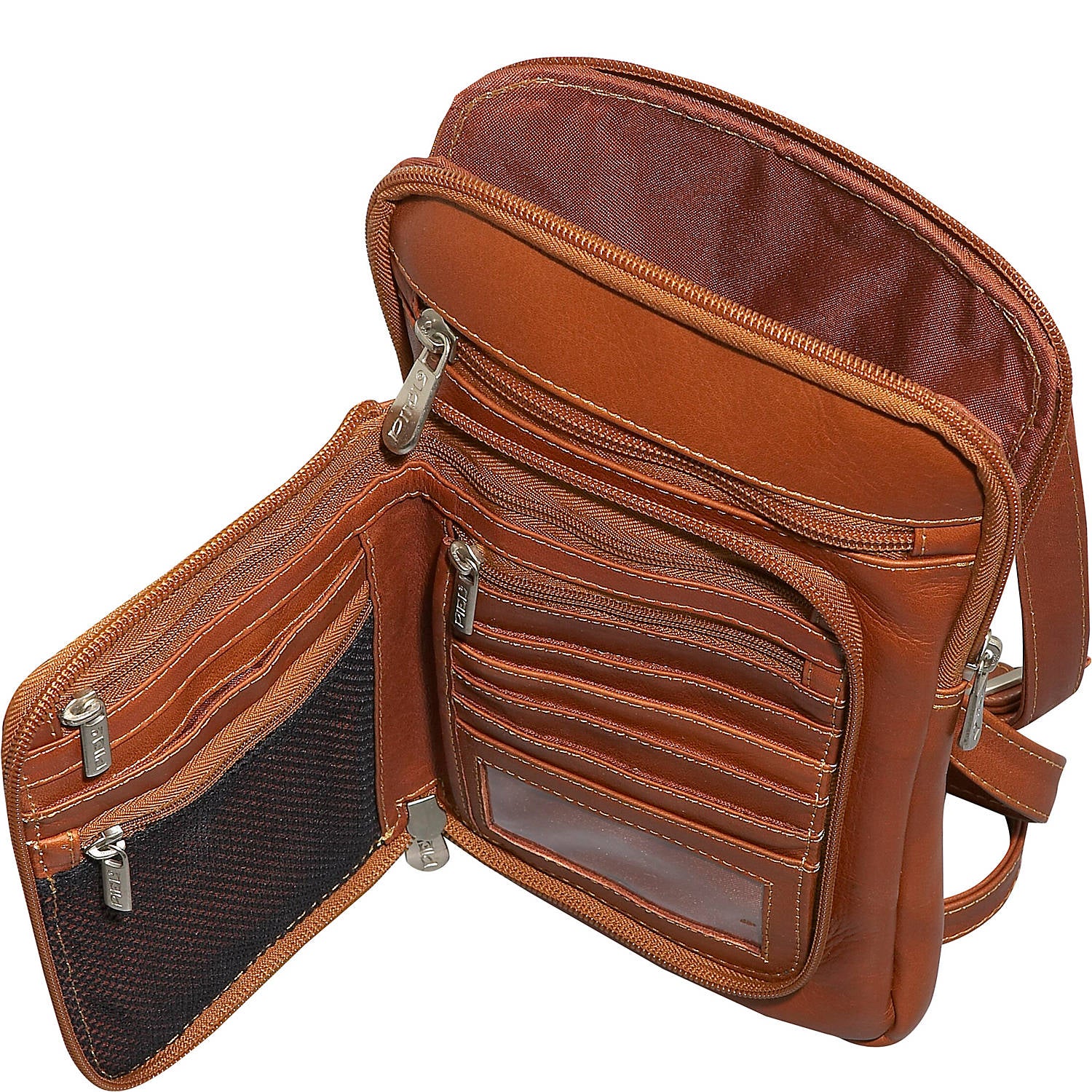 Dustproof Travel Accessories Double Sided Leather Organizer