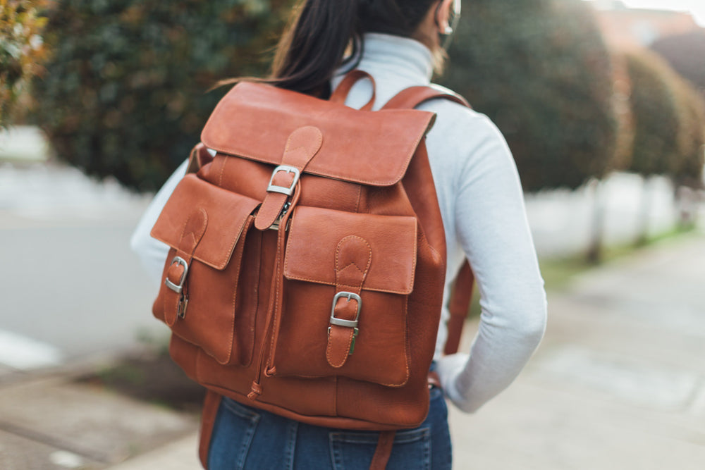 LARGE BUCKLE-FLAP BACKPACK – Piel Leather