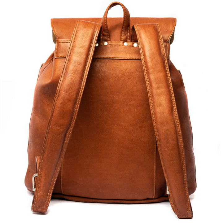 clasp lock flap leather backpack LARGE BUCKLE-FLAP BACKPACK – Piel Leather
